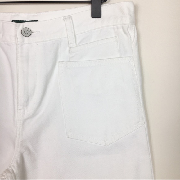 RALPH LAUREN HIGH WAISTED WHITE WIDE LEG DENIM - Picture 2 of 5
